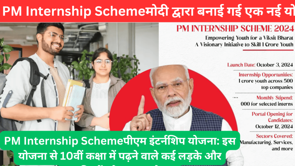 PM Internship Schemeमोदी द्वारा बनाई गई एक नई योजना है ?2024